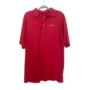 Peter Millar Red Sea Island Logo Polo Size L